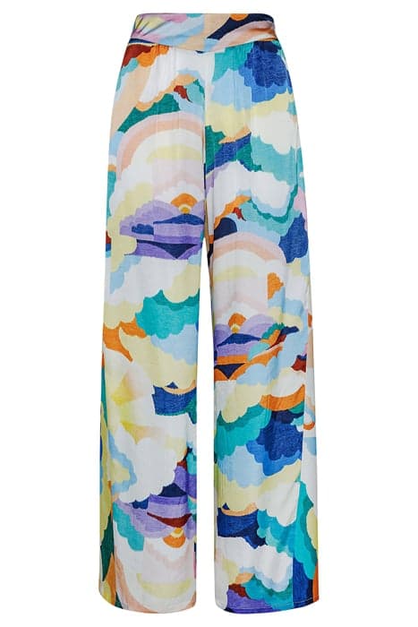 "UP ABOVE THE SKY" PRINT SATIN PANTS MORNING by forte_forte