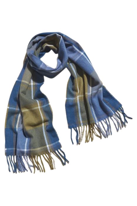 CHRISTOFF CHECK RECYLCED SCARF BLUE MLT by White Stuff