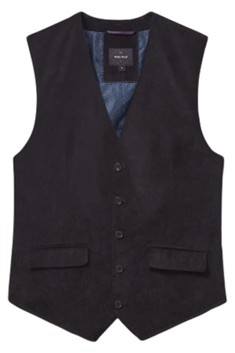 VELVET WAISTCOAT PURE BLK by White Stuff