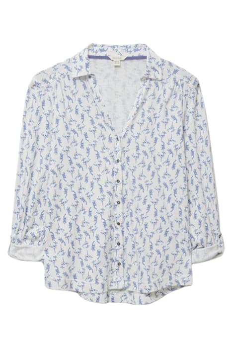 ANNIE PRINT JERSEY SHIRT WHITE MULTI by White Stuff