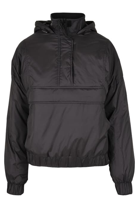 LADIES PANEL PADDED PULL OVER JACKET BLACK by Urban Classics