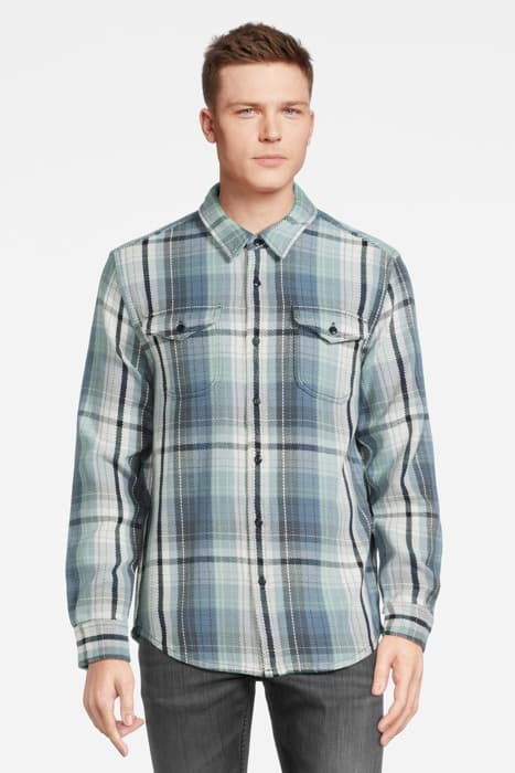 BLANKET SHIRT DAYLIGHT SEAVIEW PLAID by Outerknown