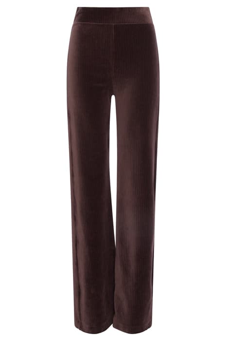 SHULA CORD JERSEY TROUSERS DARK CHOCOLATE by French Connection