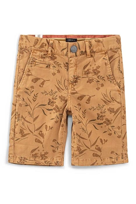 Bermuda chino camel à imprimé fleuri garçon by IKKS