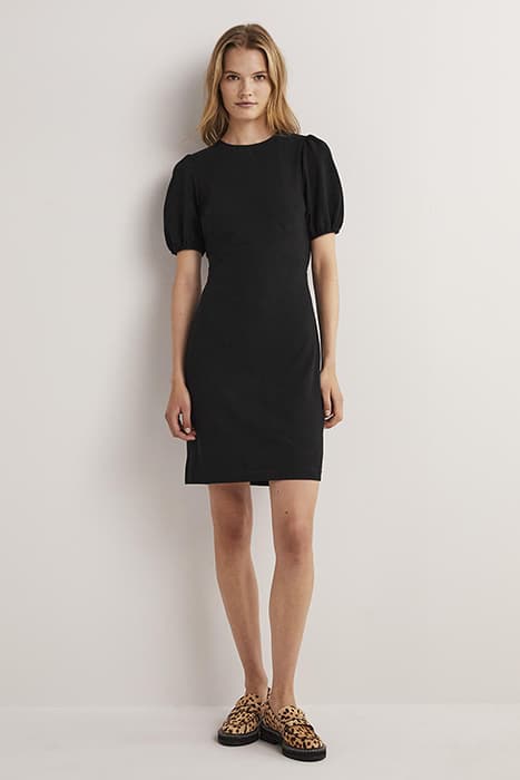 CUT OUT JERSEY MINI DRESS BLK by Boden