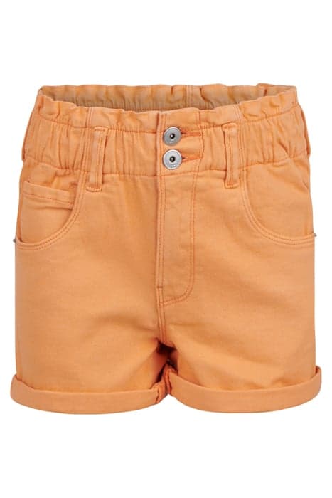 GA-COLOURED PAPERBAG DENIM SHORT JILL&MITCH BY SHOEBY ORANGE by Shoeby