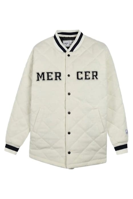 THE MERCER-QUILTED VARSITY WOOL - UNISEX CRÈME by Mercer Amsterdam