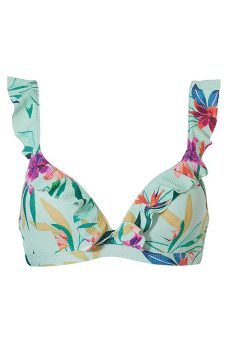 SW BRA TSHIRT BOWIE TROPICAL LILY FLOWERS PRINT by Livera