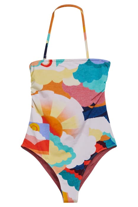 "UP ABOVE IN THE SKY" PRINT SWIMSUIT SUNSET by forte_forte