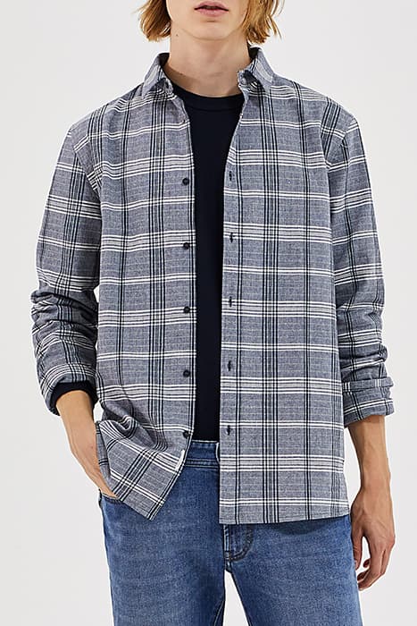 Chemise REGULAR marine à carreaux Homme by IKKS