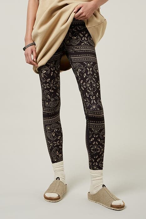 YOGA LEGGINGS PAISLEY BLACK by 10DAYS