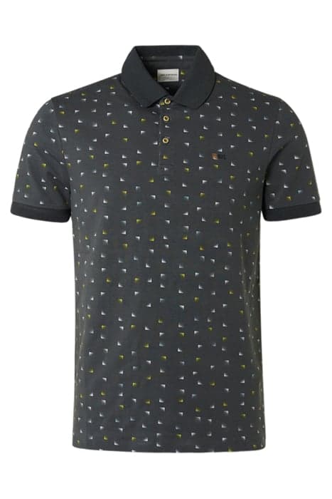 POLO ALLOVER PRINTED STRETCH DARK STEEL by No Excess