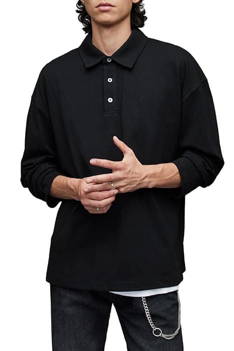 LEX LS POLO JET BLACK by AllSaints