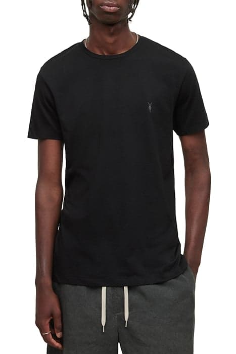 TONIC SS CREW TIEDYE BLK/WHT/SAGE GNBLK by AllSaints