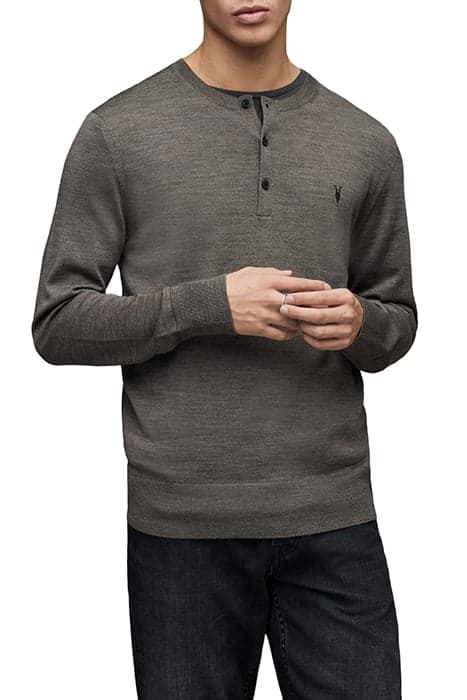 MODE MERINO LS HENLE MONUMENT GREY MARL by AllSaints