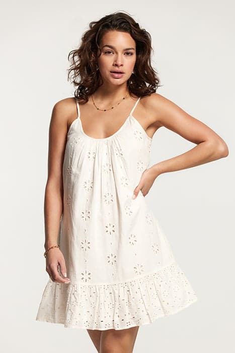 IBIZA DRESS BRODERIE ANGLAISE JET STREAM WHITE by Shiwi