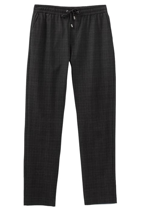 GREY CHECK HIGH-WAIST JOGGERS by IKKS