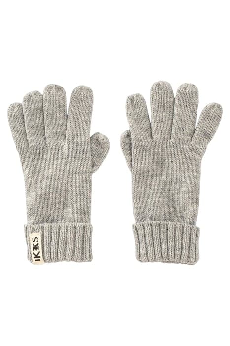 BOYS’ MEDIUM GREY MARL KNIT GLOVES MOTTLED GREY by IKKS