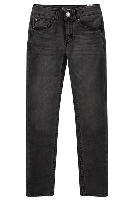 BOYS’ USED BLACK MOUSTACHE-LOOK SKINNY JEANS BLACK USED by IKKS