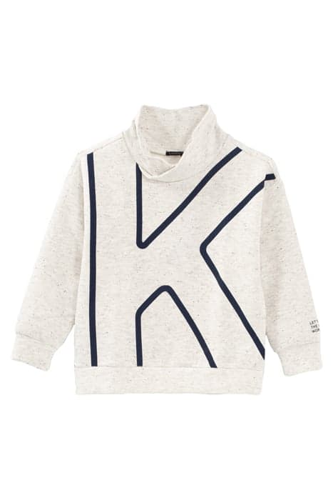 BOYS’ WHITE MARL XL K HIGH NECK SWEATSHIRT OFF-WHITE by IKKS