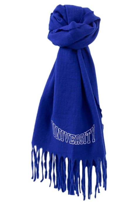 GIRLS’ ELECTRIC BLUE WOOL FABRIC SCARF, CONTRASTING PRINT ME by IKKS