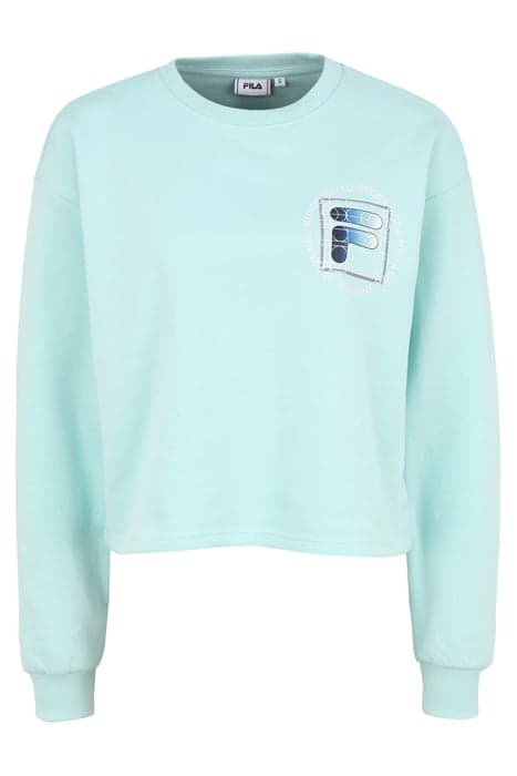 WOMEN ROANA CROPPED CREW SWEAT EGGSHELL BLUE by FILA