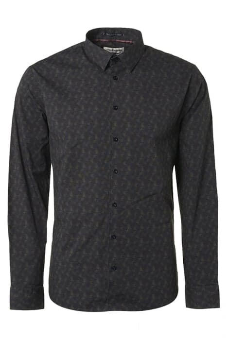 SHIRT STRETCH ALLOVER PRINTED RESPONSIBLE CHOICE BLACK by No Excess