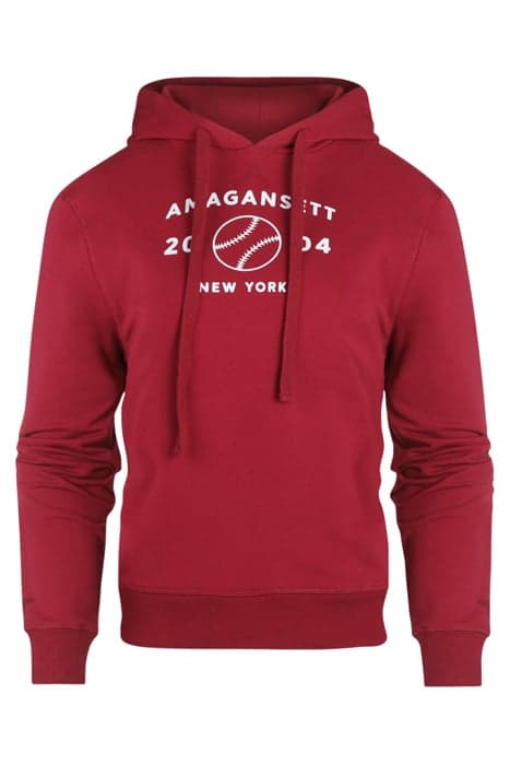 BASEBALL HOODY RED by Steppin' Out