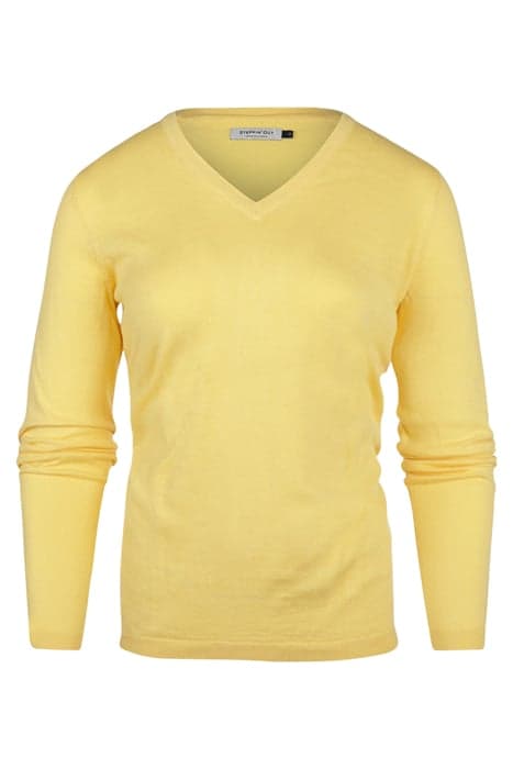 COTTON SILK V-NECK YELLOW by Steppin' Out