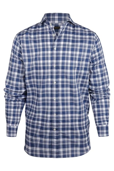 BLUE CHECK SHIRT NAVY by Steppin' Out