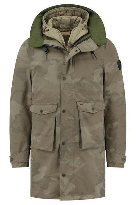 3 IN 1 ICONIC PARKA ARMY GREEN CAMO by Dstrezzed