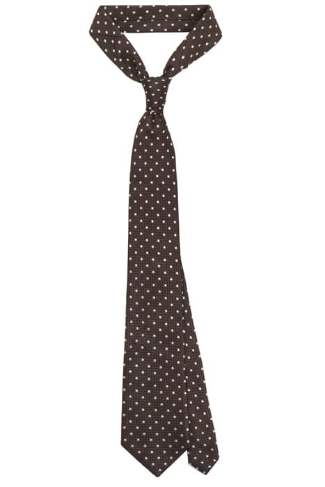 BROWN DOTS TIE by Suitsupply