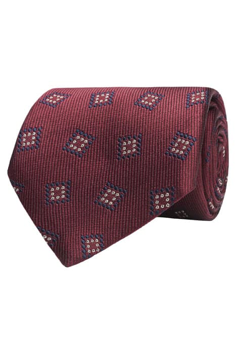 DARK RED GRAPHIC TIE by Suitsupply