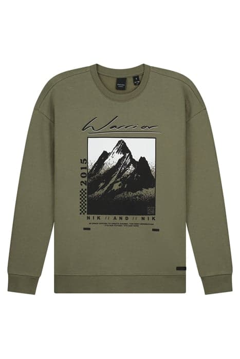 MOUNTAIN SWEATSHIRT FADED GREEN by NIK & NIK