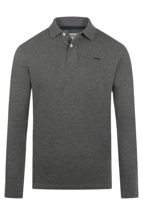 L/S POLO DARK GREY MELANGE by McGregor