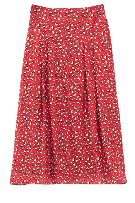 HEART PRINT RUFFLED SHORT SKIRT by IKKS