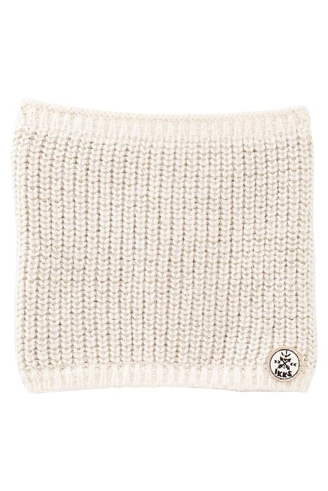 GIRLS’ ECRU SNOOD WITH GOLD LUREX RIBBING OFF-WHITE by IKKS