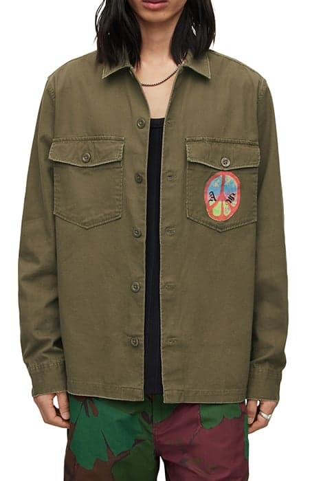 ETHER LS SHIRT CARGO GREEN by AllSaints