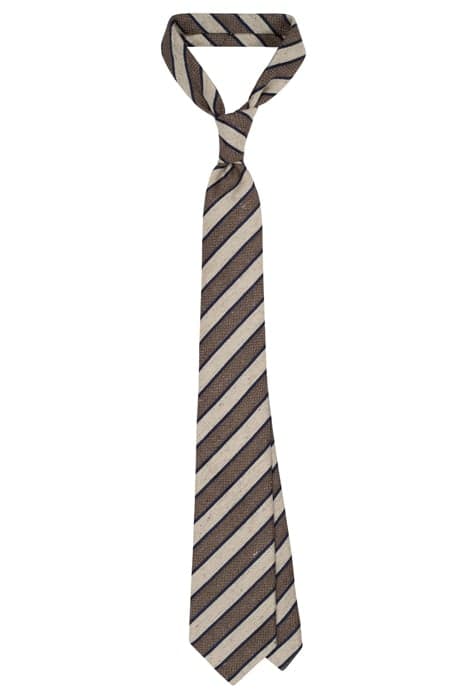 BROWN STRIPES TIE by Suitsupply