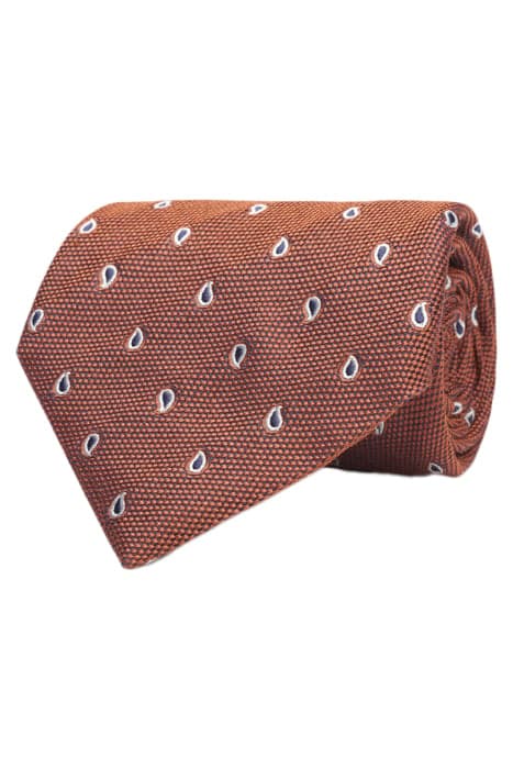 ORANGE PAISLEY TIE by Suitsupply