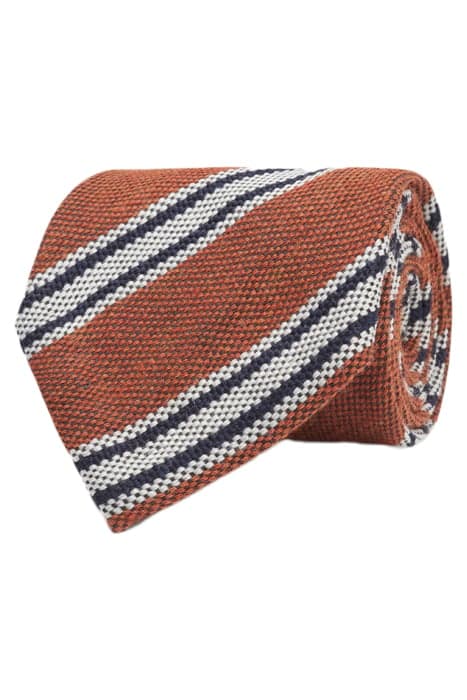 ORANGE STRIPES TIE by Suitsupply