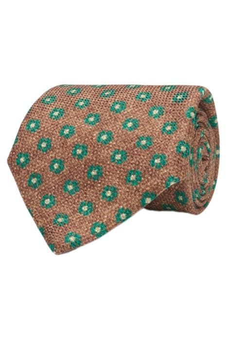 BROWN FLOWERS TIE by Suitsupply