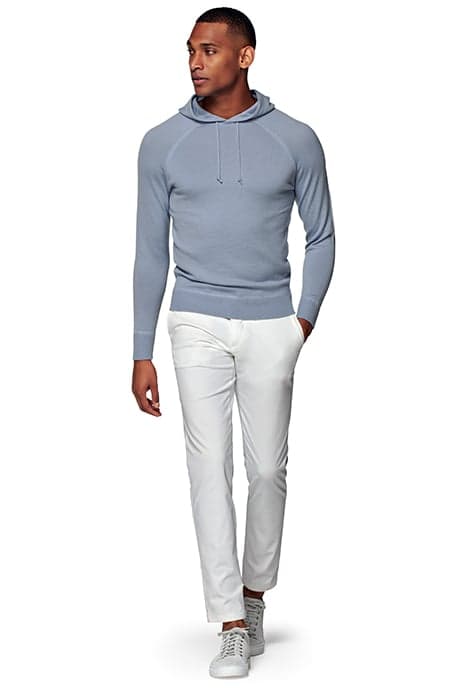 LIGHT BLUE HOODIE by Suitsupply