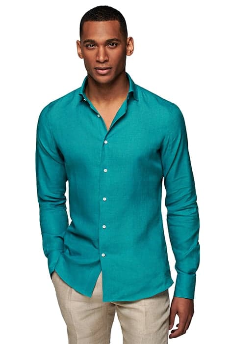 GREEN SLIM FIT SHIRT by Suitsupply