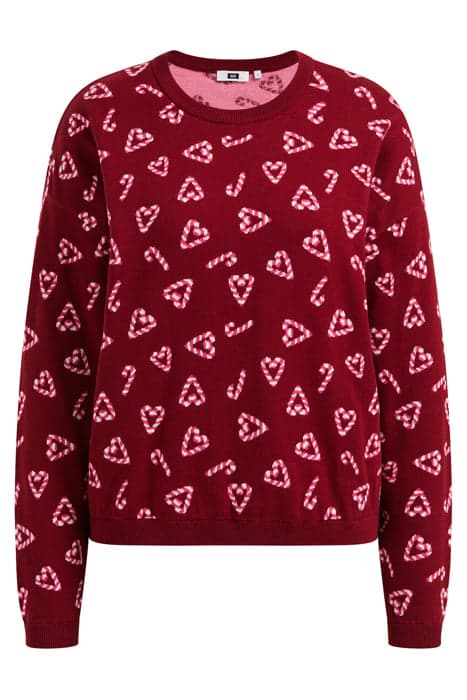 KNITTED PULLOVER RED by WE Fashion