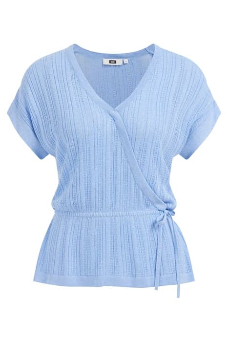 KNITTED PULLOVER LIGHT BLUE by WE Fashion