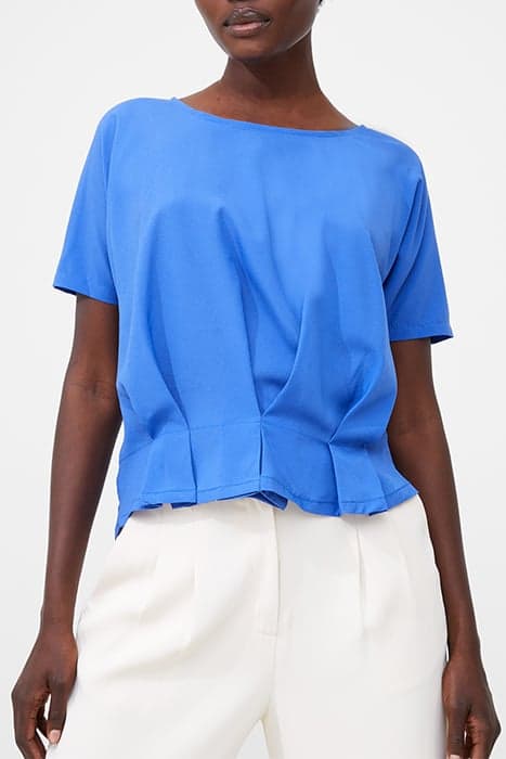 PLEAT HEM BOXY CERAMIC BLUE by French Connection