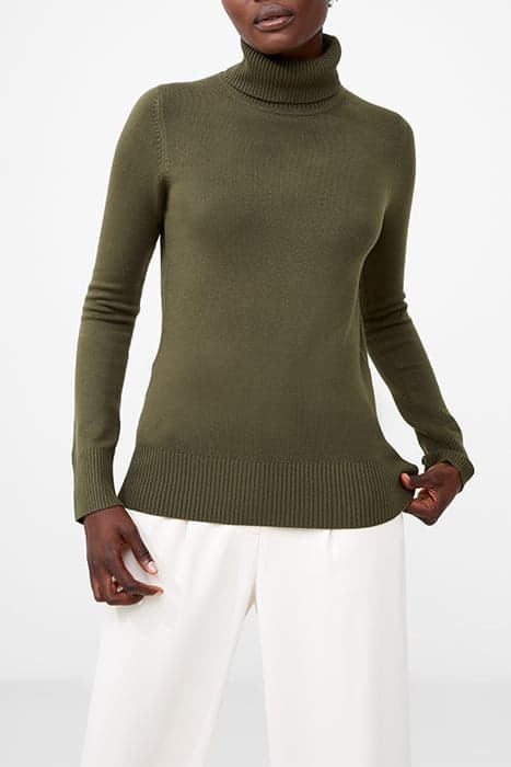 BABYSOFT RIB HIGH NK TUNIC OLIVE NIGHT by French Connection