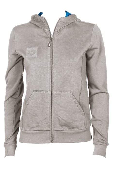 W ESSENTIAL HOODED F/Z JACKET MEDIUM GREY MELANGE by Arena