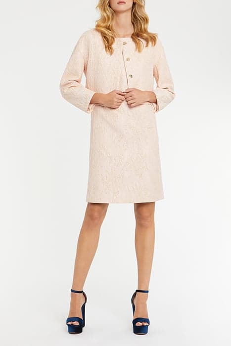 JACKET IN JACQUARD RELIEF LIGHT PINK by Paule Ka